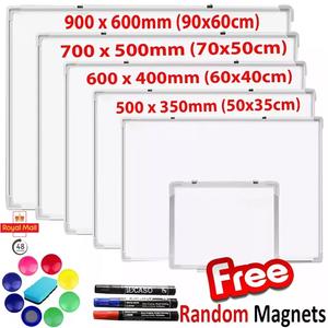 Magnetic Whiteboard Small & Large  Dry Wipe Board for Office, School, or Home Notice Board
