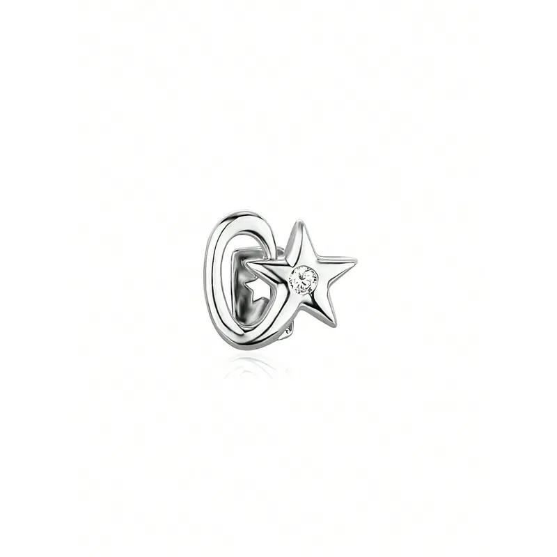 Hip Hop Zirconia Single Star Teeth Grillz 14K Tooth Caps Decor For Women Men Jewelry Dental Grills 0