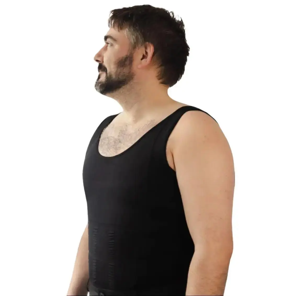 ShaperLuv - Shaper Tank Top (SIZE DOWN) Plain Sleeveless Breathable Stretchy Menswear Smooth