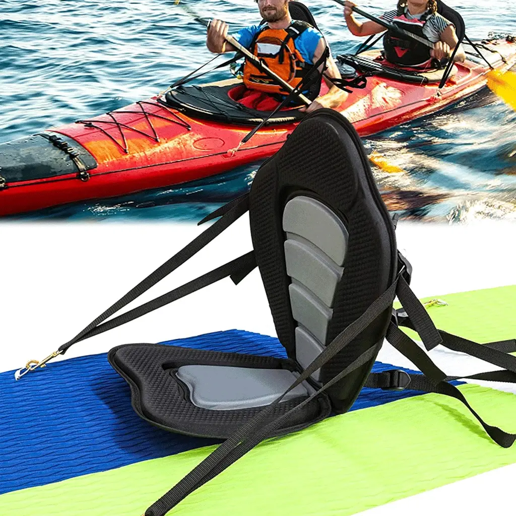 Easy to Use Back Support Boat Lightweight Kayak Canoe Seat Cushion Pad - UK