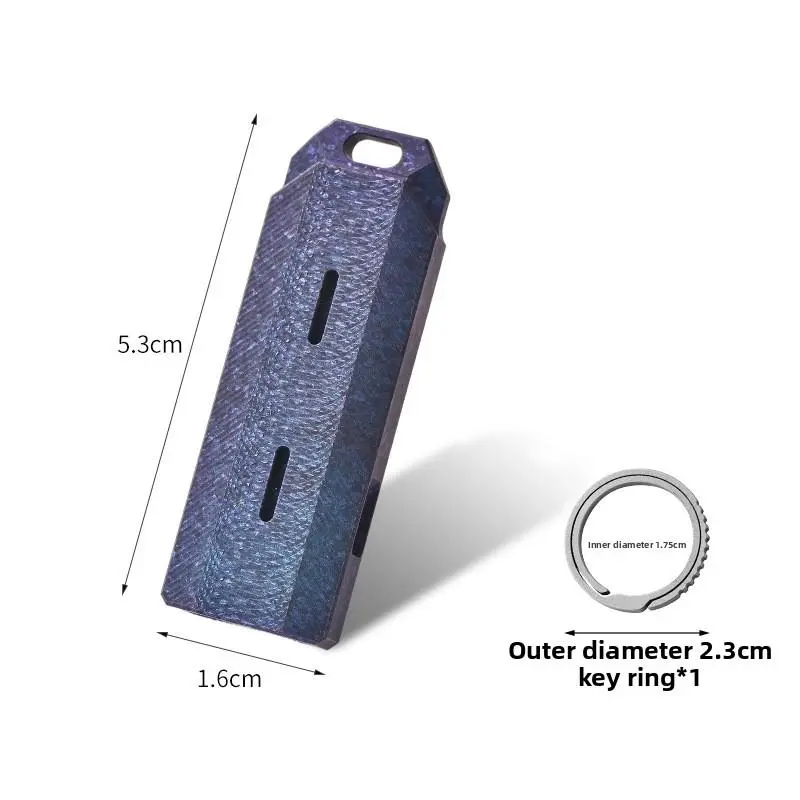 Portable Outdoor Basketball Referee Whistle - Ice Crystal New Pendant - Coach Double Tube Whistle - Titanium Whistle 6