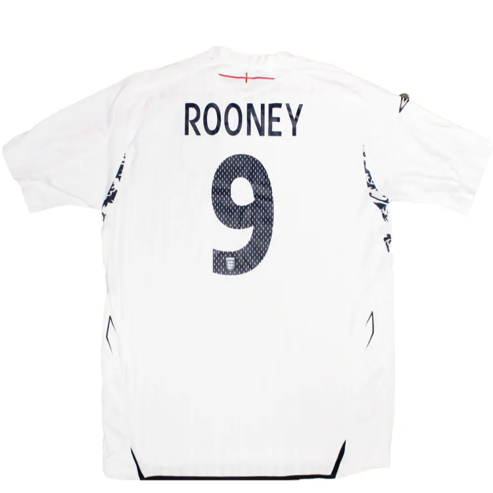England 2007-2009 Home Shirt #Rooney 9 (Excellent) L