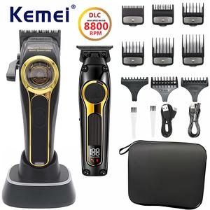 Electric Hair Clipper Set, 1 Box Professional Hair Trimmer & Accessories, Hair Trimmer for Barber Shop & Home Use, Barber Clippers Set, Men's Grooming Kit