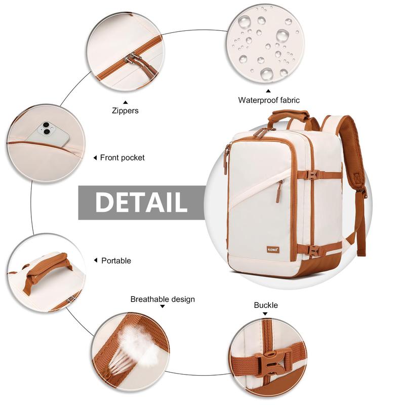 Cabin Bag 40x20x25 for Ryanair - Underseat Travel Carry-On Backpack, 20L Cabin Size 2