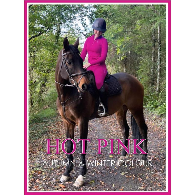 Horse Riding Base Layer Long Sleeve-Hot Pink 5