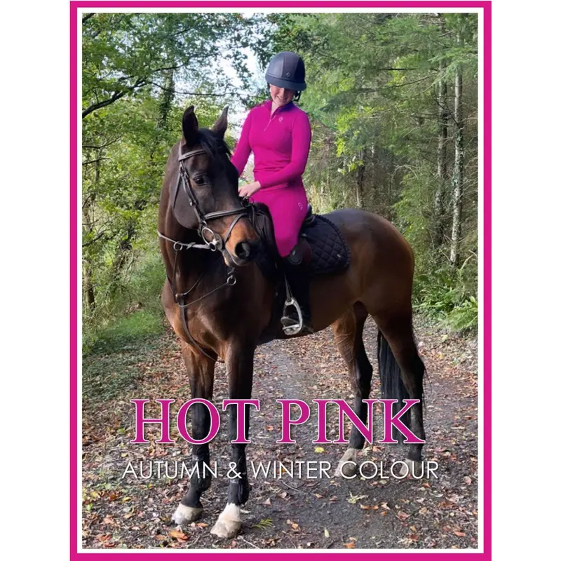Horse Riding Base Layer Long Sleeve-Hot Pink 5