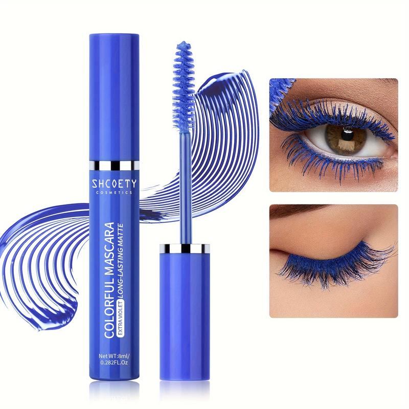 SHCOETY Colorful Mascara - Blue, Volumizing, Waterproof, Curling, for All Skin Types - Long-Lasting, Smudge-Proof Formula 7
