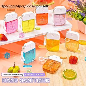 Portable Hand Sanitizer Gel, Fruit Scented Travel Size, Multi-Scene Use, Perfect Party Gift, Hanging Bag Accessory, Hiking Essential