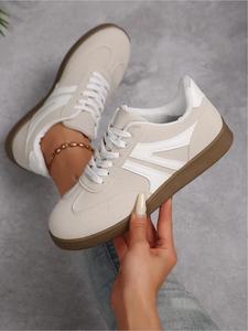 Women's Fashionable Lace Up Low Top Sneakers, Gifts for Wife, Casual Comfortable Sports Shoes for Daily Wear,  Trainers for Women, Lightweight Breathable Non-slip Sneakers for Outdoor