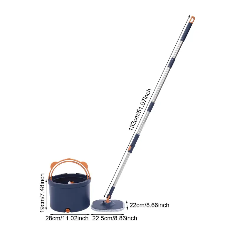 "Spin Mop & Bucket Kit – 360° Rotating Mop Set for Easy Home Floor Cleaning" 6