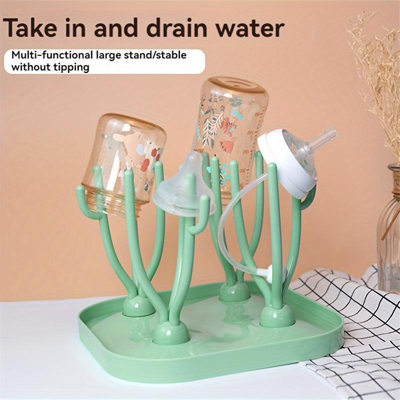 Green Multifunctional Portable Drying Frame, Bottle Holder, Removable Drying Stand 3