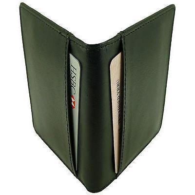 Slim Compact Card Holder Wallet RFID Real Leather 5