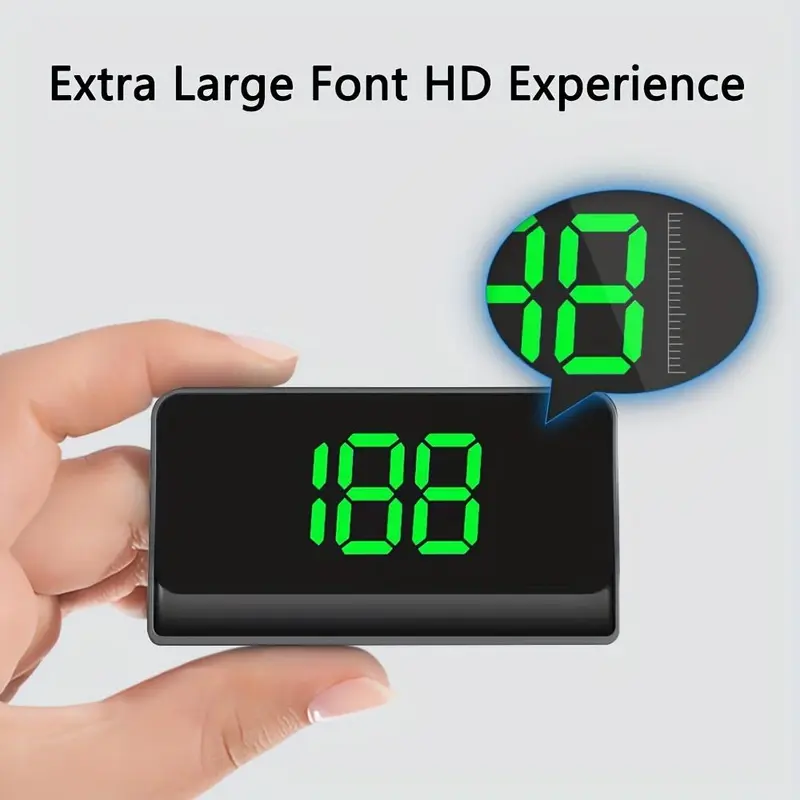 Universal Car HUD Head-Up Display, GPS Speedometer Digital, Speed Display Windshield Projector KPH/KMH, Auto Vehicle Motorcycle Tractor Golf Cart Truck Motorhome 1