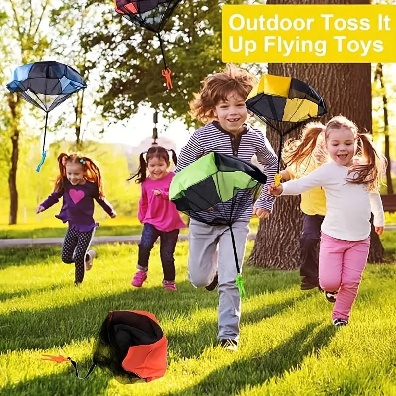 1/3pcs Parachute Toy, Anti-Tangle Throw Toy Parachute, Outdoor Throw Youngsters's Flying Toy, Gift (10 Colors) 5
