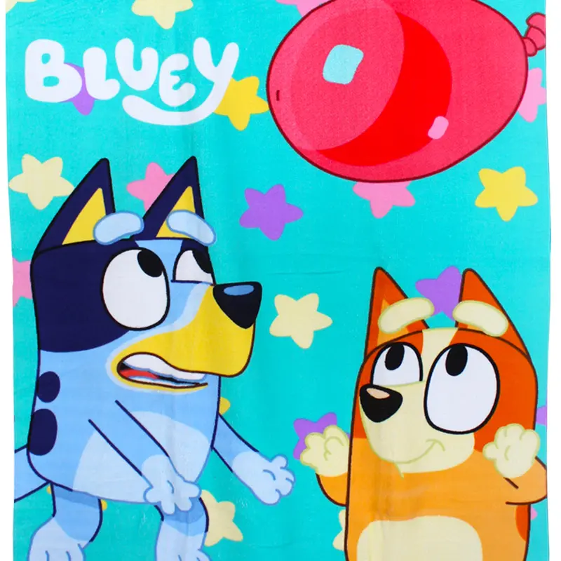 Kids Boys Girls Bluey Bingo Microfibre Beach Towel 70 x 140cm 2