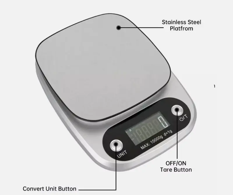 10KG Kitchen Scales Digital Electronic LCD Cooking Baking Food Weighing Scale UK 3