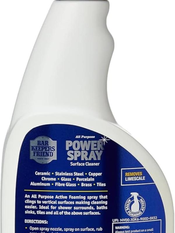 Bar Keepers Friend Power Spray 500ml (Pack of -2)- Powerful Cleaning Solution for Glass, Metal, Plastic & More - Fragrance 3