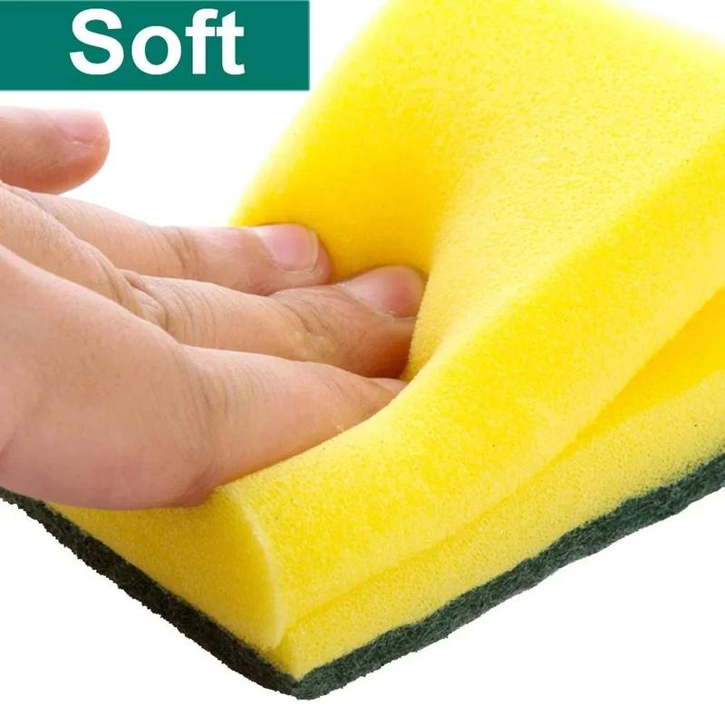 Highly absorbent Double-Sided sponge magic cleaning pot rust sponge cleaning brush kitchen grease cleaning tool 1