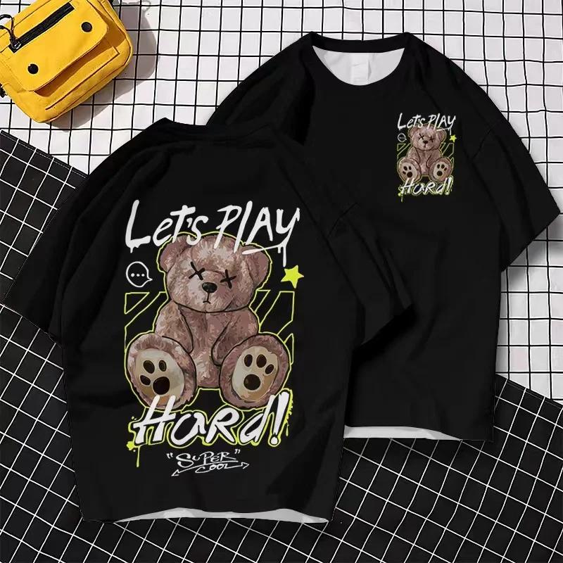 [TS-02] 2025 new Men's summer anime printing plus size T-shirt men's summer loose casual T-shirt cotton men's clothing tops 1