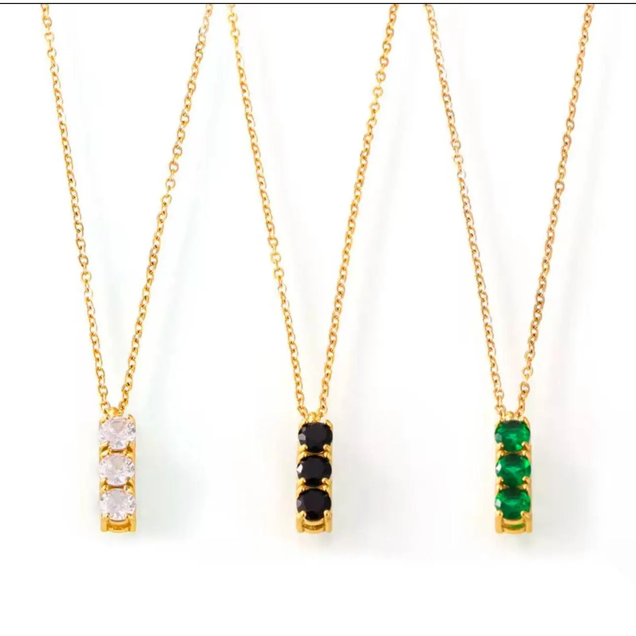 Lustre Trio Necklace