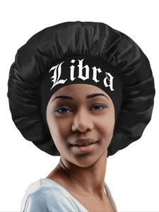 Constellation Print Sleep Bonnet, Adjustable Satin Bonnet, Gifts for Wife, Soft Touch Sleep Bonnet, Black Make Up Washing Face Daily Use Bonnet, Fashion Hats for Women & Girls, Haircare